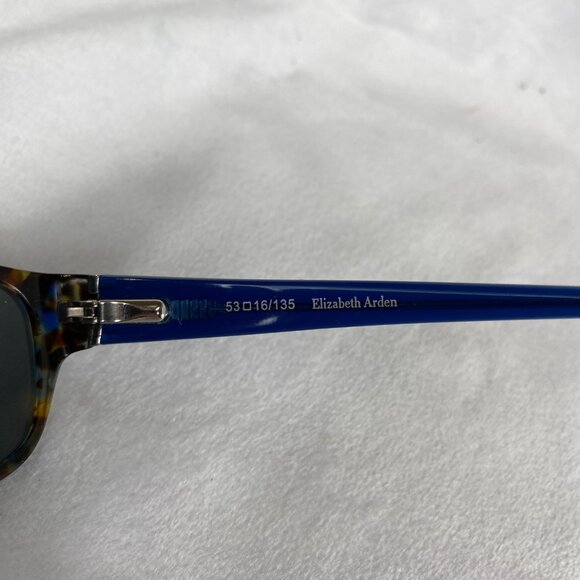 Elizabeth Arden Blue Tortoise EA6060-1  53-16/135 Square Eyeglasses Frames ONLY - Picture 6 of 9